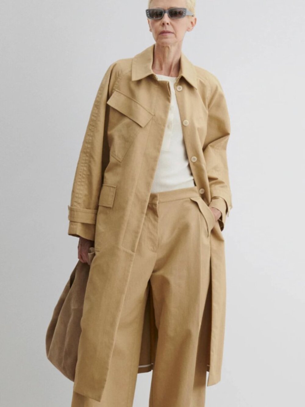Rachel Comey Alves Trench Camel XS Cotton Gabardine NWT Made USA $1078 Retail